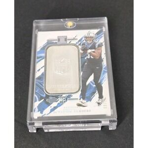 JaTavion Sanders Rookie Card Fine Silver 2024 Panini SS-JSS Panthers /25
